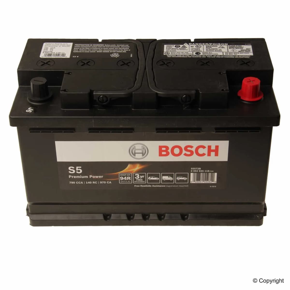 Bosch S5572B Battery