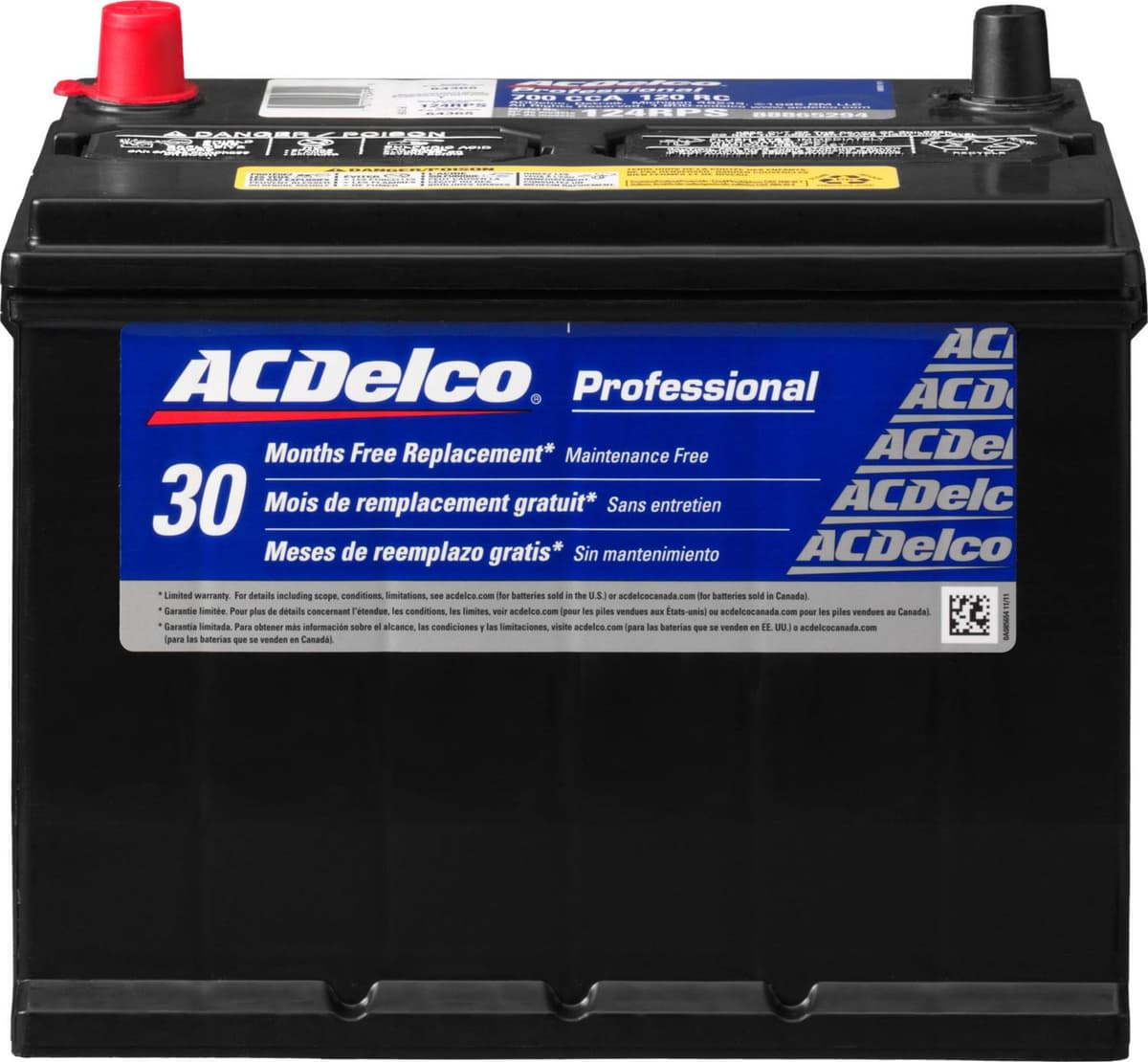 ACDelco 124RPS Battery – Group 124R, 700 CCA