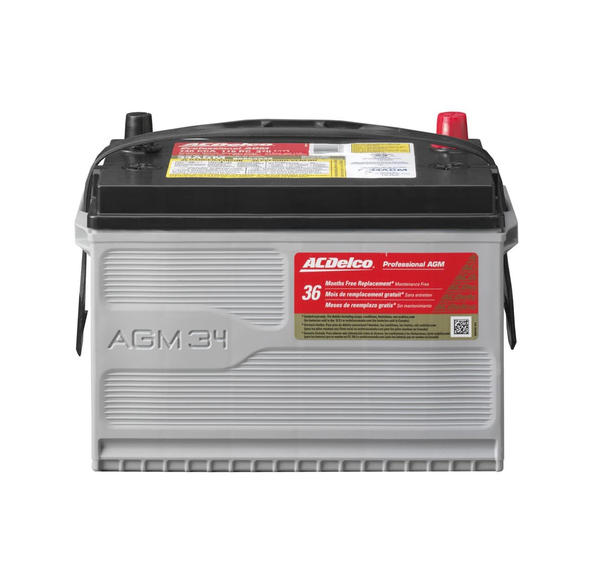 ACDelco 34AGM Battery – Group 34, 740 CCA
