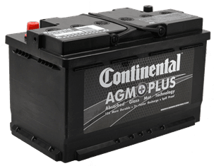 Continental L4/H7/94R-AGM Battery – Group H7/L4/94R, 800 CCA