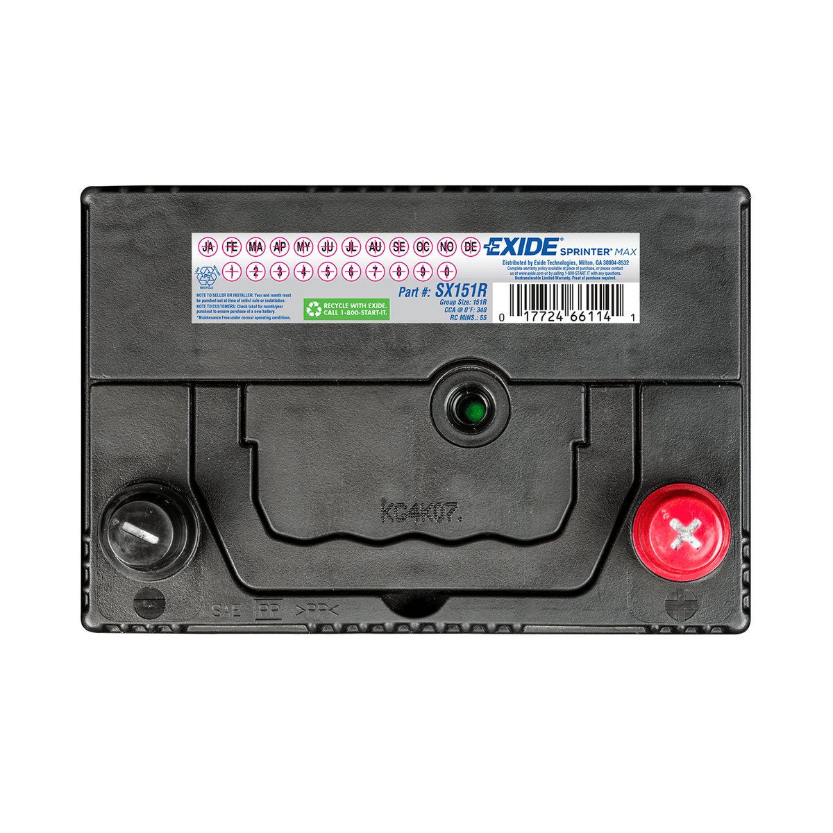 Exide SX151R Battery – Group 151R