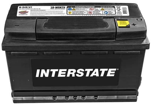 Interstate M-94R/H7 Battery – Group H7/L4/94R