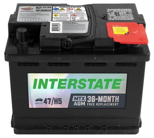Interstate MTX-47/H5 Battery – Group H5/L2/47