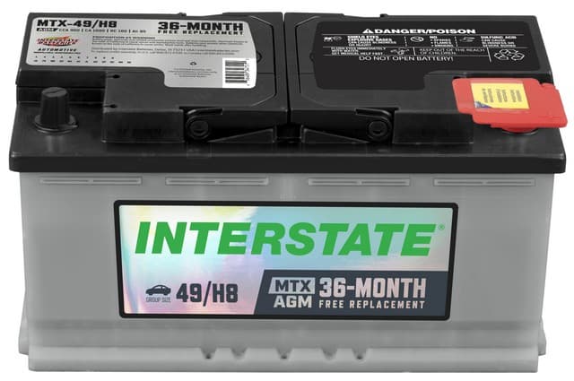Interstate MTX-49/H8 Battery – Group H8/L5/49